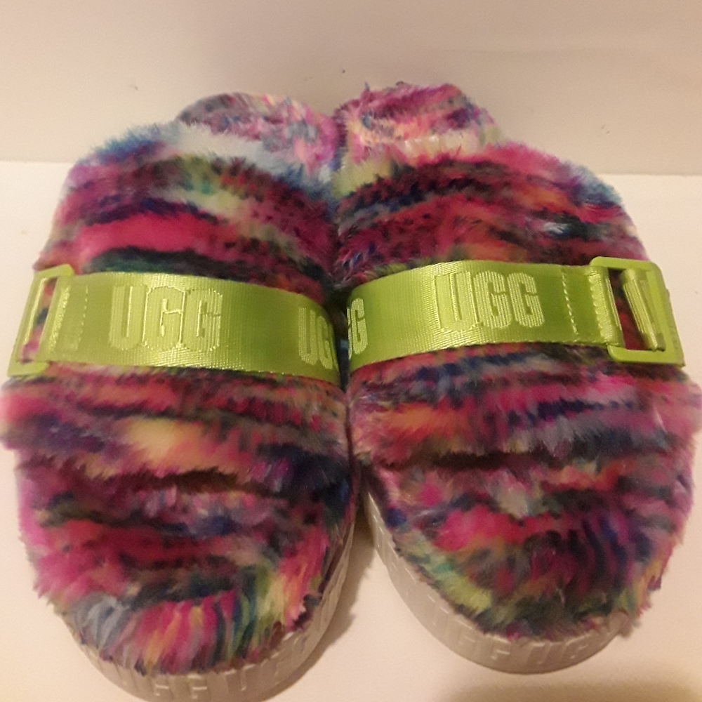 Ugg Fluffita Pixelate, Plataform Multi Color Sz 9w - image 6